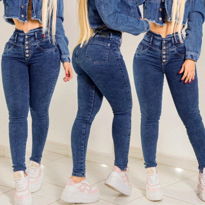Jean Skinny Denim Azul Control Abdomen