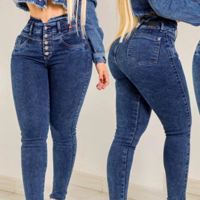 Jean Skinny Denim Azul Control Abdomen
