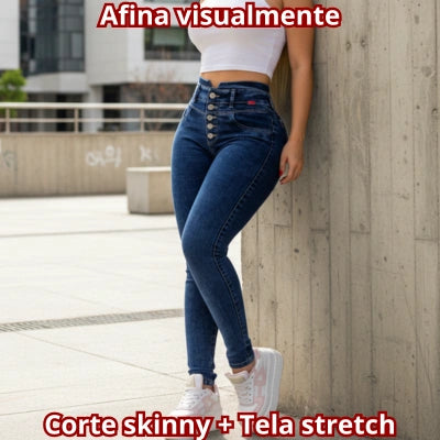 Jean Skinny Denim Azul Control Abdomen