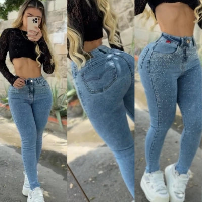 Denim Stardust — Skinny Brillante