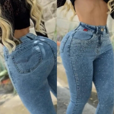 Denim Stardust — Skinny Brillante