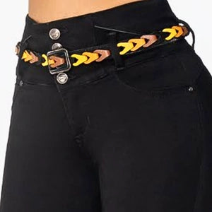 Jeans Slim Fit Negro Selva