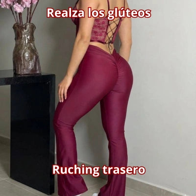 Set Duquesa — Corset Blonda + Pantalón Push Destellante