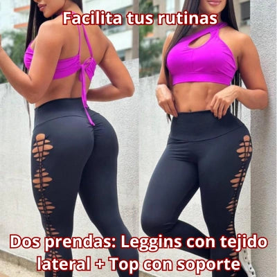 Top & Licra con Tejido Artesanal