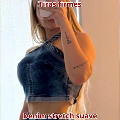 Set Denim Brillo Serena (top + jean)