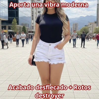Short Blanco Realce Auténtico