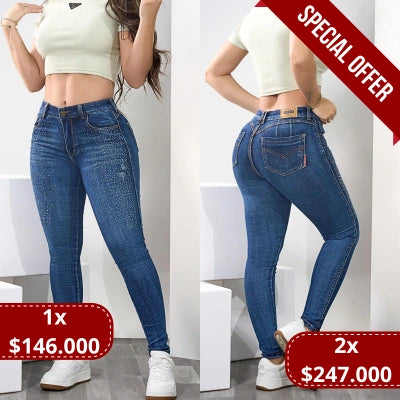 Skinny Spark Azul – Brillo que Estiliza
