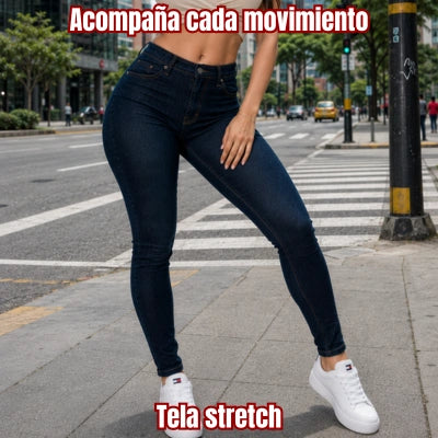 Jean Skinny "Realce Absoluto" Azul Oscuro