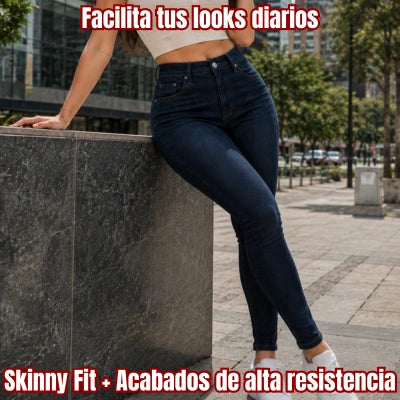 Jean Skinny "Realce Absoluto" Azul Oscuro