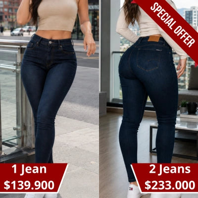 Jean Skinny "Realce Absoluto" Azul Oscuro