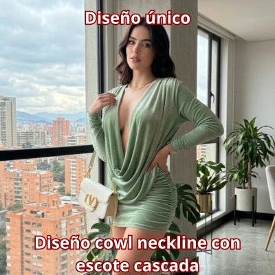 Vestido Antonella Escote Cascada