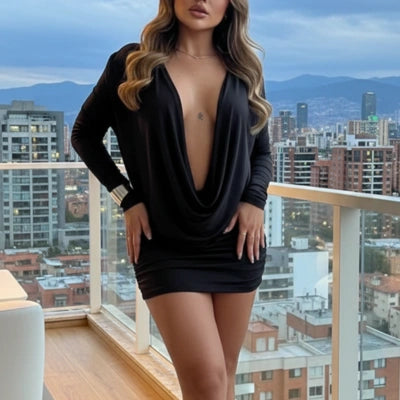 Vestido Antonella Escote Cascada
