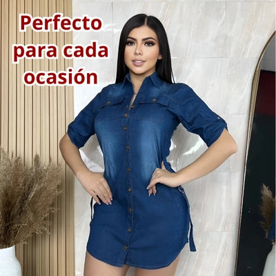 Cargo Chic Denim Dress