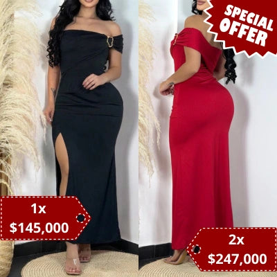 Vestido Largo Maribel — Elegancia que Abraza