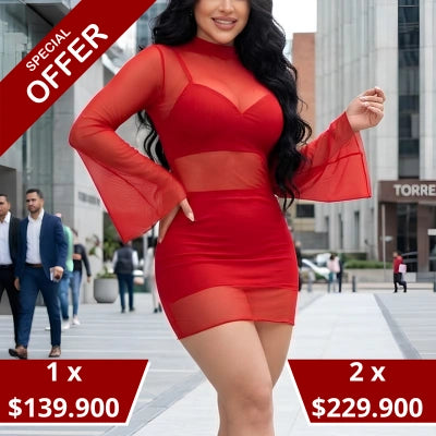 Vestido Encanto Translúcido