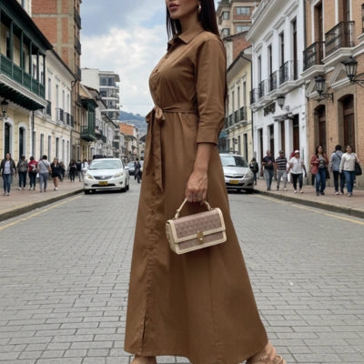 Vestido “Plan Resuelto” en Popelina