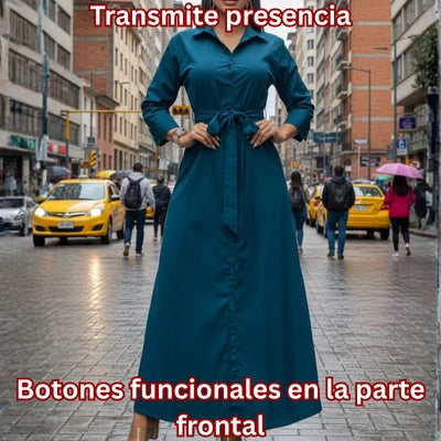 Vestido “Plan Resuelto” en Popelina