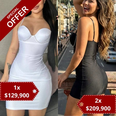 Vestido Silueta Copa Brillante Lupita