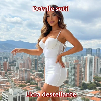 Vestido Silueta Copa Brillante Lupita